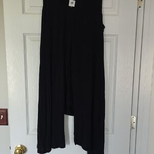 CAbi 3243 Black Beyond Convertible Sleeveless knit tunic